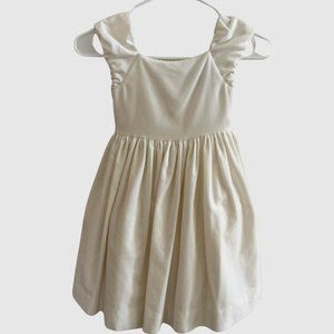 Polo Ralph Lauren Kids Cream/White Velvet Dress, Size 4 Like New